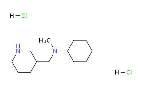 CAS No. 1220016-82-9, N-Methyl-N-(piperidin-3-ylmethyl)cyclohexanamine dihydrochloride