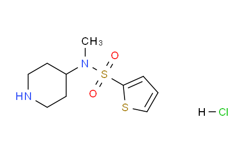 CAS No. 1261235-32-8, N-Methyl-N-(piperidin-4-yl)thiophene-2-sulfonamide hydrochloride