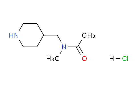 CAS No. 1956331-62-6, N-Methyl-N-(piperidin-4-ylmethyl)acetamide hydrochloride