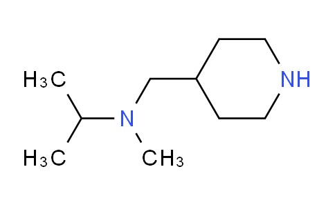 CAS No. 926192-40-7, N-Methyl-N-(piperidin-4-ylmethyl)propan-2-amine