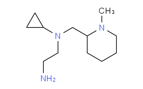 CAS No. 1353970-15-6, N1-Cyclopropyl-N1-((1-methylpiperidin-2-yl)methyl)ethane-1,2-diamine