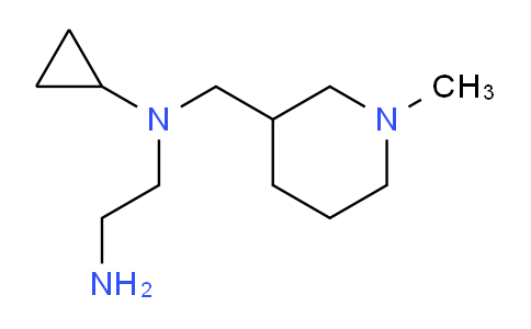 CAS No. 1353972-37-8, N1-Cyclopropyl-N1-((1-methylpiperidin-3-yl)methyl)ethane-1,2-diamine