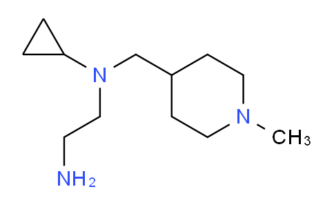 CAS No. 1353952-16-5, N1-Cyclopropyl-N1-((1-methylpiperidin-4-yl)methyl)ethane-1,2-diamine