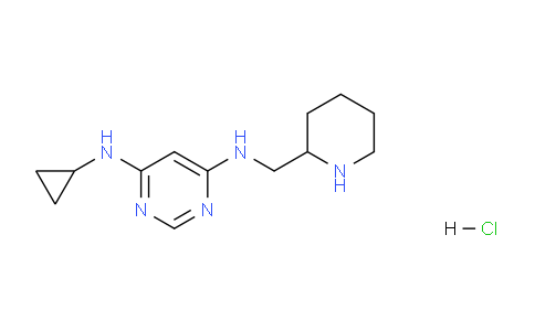 CAS No. 1353956-39-4, N4-Cyclopropyl-N6-(piperidin-2-ylmethyl)pyrimidine-4,6-diamine hydrochloride