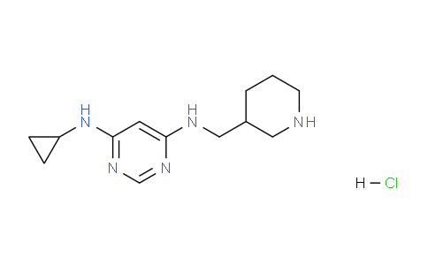 CAS No. 1353980-49-0, N4-Cyclopropyl-N6-(piperidin-3-ylmethyl)pyrimidine-4,6-diamine hydrochloride