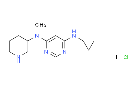 CAS No. 1353980-58-1, N4-Cyclopropyl-N6-methyl-N6-(piperidin-3-yl)pyrimidine-4,6-diamine hydrochloride