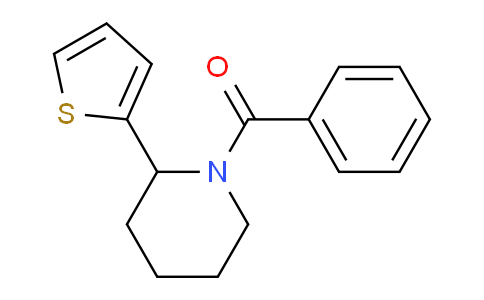 CAS No. 1355225-34-1, Phenyl(2-(thiophen-2-yl)piperidin-1-yl)methanone