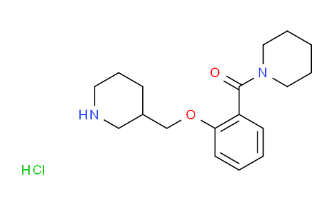 CAS No. 1185311-56-1, Piperidin-1-yl(2-(piperidin-3-ylmethoxy)phenyl)methanone hydrochloride