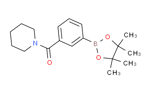 CAS No. 1073353-62-4, Piperidin-1-yl(3-(4,4,5,5-tetramethyl-1,3,2-dioxaborolan-2-yl)phenyl)methanone