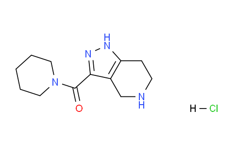 CAS No. 1220039-26-8, Piperidin-1-yl(4,5,6,7-tetrahydro-1H-pyrazolo[4,3-c]pyridin-3-yl)methanone hydrochloride