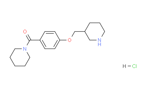 CAS No. 1332531-15-3, Piperidin-1-yl(4-(piperidin-3-ylmethoxy)phenyl)methanone hydrochloride