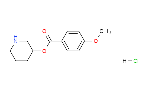 CAS No. 1220031-95-7, Piperidin-3-yl 4-methoxybenzoate hydrochloride