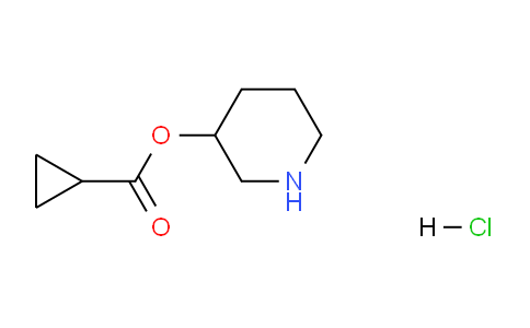 CAS No. 1220038-10-7, Piperidin-3-yl cyclopropanecarboxylate hydrochloride