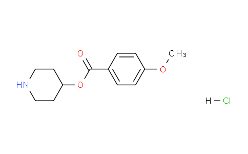 CAS No. 1220021-02-2, Piperidin-4-yl 4-methoxybenzoate hydrochloride