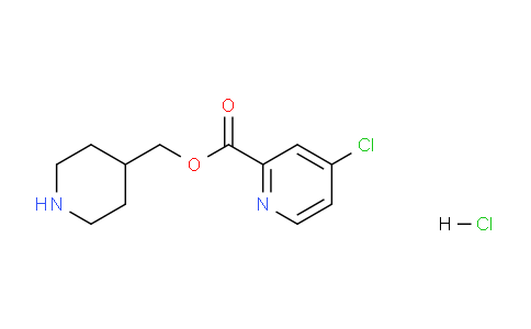 CAS No. 1220020-89-2, Piperidin-4-ylmethyl 4-chloropicolinate hydrochloride