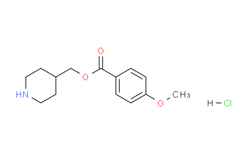 CAS No. 1220037-75-1, Piperidin-4-ylmethyl 4-methoxybenzoate hydrochloride