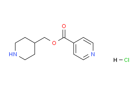 CAS No. 1220031-31-1, Piperidin-4-ylmethyl isonicotinate hydrochloride