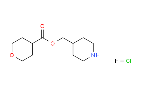 CAS No. 1219980-05-8, Piperidin-4-ylmethyl tetrahydro-2H-pyran-4-carboxylate hydrochloride