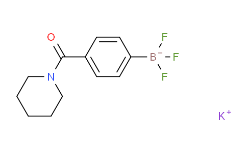 CAS No. 1359865-98-7, Potassium trifluoro[4-(piperidine-1-carbonyl)phenyl]boranuide