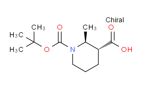 CAS No. 828300-51-2, rel-(2S,3R)-1-(tert-Butoxycarbonyl)-2-methylpiperidine-3-carboxylic acid