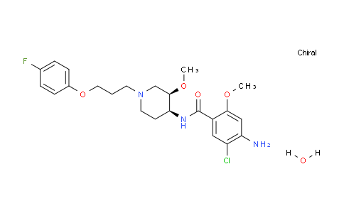 260779-88-2 | rel-4-Amino-5-chloro-N-((3R,4S)-1-(3-(4-fluorophenoxy)propyl)-3-methoxypiperidin-4-yl)-2-methoxybenzamide hydrate