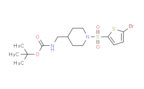 CAS No. 1261234-11-0, tert-Butyl ((1-((5-bromothiophen-2-yl)sulfonyl)piperidin-4-yl)methyl)carbamate