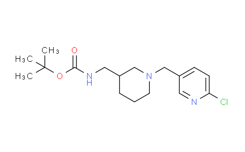 CAS No. 1261231-83-7, tert-Butyl ((1-((6-chloropyridin-3-yl)methyl)piperidin-3-yl)methyl)carbamate
