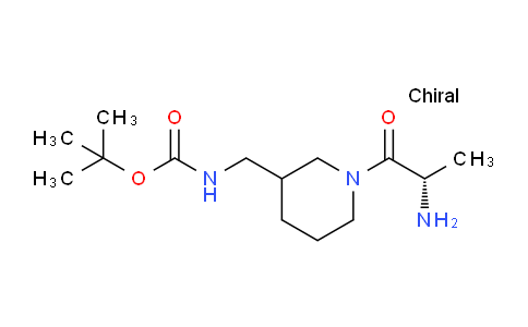 CAS No. 1354033-36-5, tert-Butyl ((1-((S)-2-aminopropanoyl)piperidin-3-yl)methyl)carbamate