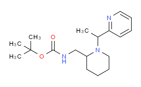 CAS No. 1289387-17-2, tert-Butyl ((1-(1-(pyridin-2-yl)ethyl)piperidin-2-yl)methyl)carbamate