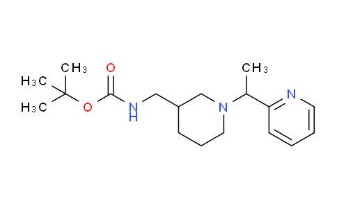 CAS No. 1289388-10-8, tert-Butyl ((1-(1-(pyridin-2-yl)ethyl)piperidin-3-yl)methyl)carbamate
