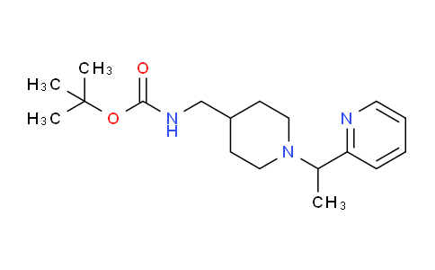 CAS No. 1289387-06-9, tert-Butyl ((1-(1-(pyridin-2-yl)ethyl)piperidin-4-yl)methyl)carbamate