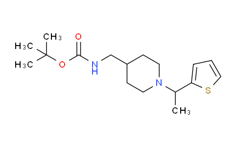 CAS No. 1289386-15-7, tert-Butyl ((1-(1-(thiophen-2-yl)ethyl)piperidin-4-yl)methyl)carbamate