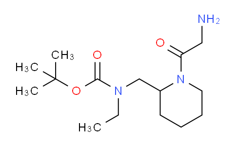CAS No. 1353975-95-7, tert-Butyl ((1-(2-aminoacetyl)piperidin-2-yl)methyl)(ethyl)carbamate
