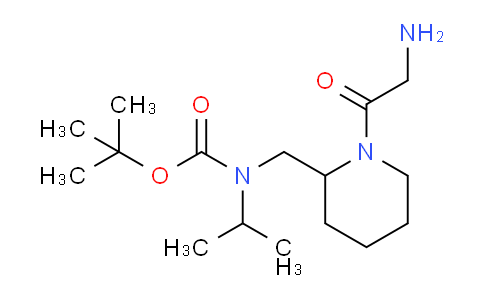 CAS No. 1353971-77-3, tert-Butyl ((1-(2-aminoacetyl)piperidin-2-yl)methyl)(isopropyl)carbamate
