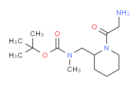 CAS No. 1353980-83-2, tert-Butyl ((1-(2-aminoacetyl)piperidin-2-yl)methyl)(methyl)carbamate