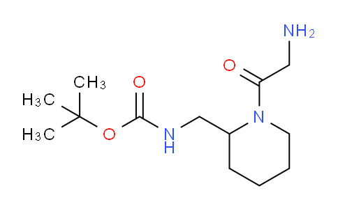 CAS No. 1353944-97-4, tert-Butyl ((1-(2-aminoacetyl)piperidin-2-yl)methyl)carbamate
