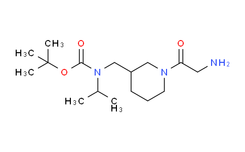 CAS No. 1353987-22-0, tert-Butyl ((1-(2-aminoacetyl)piperidin-3-yl)methyl)(isopropyl)carbamate