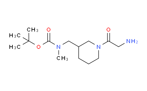 CAS No. 1353975-88-8, tert-Butyl ((1-(2-aminoacetyl)piperidin-3-yl)methyl)(methyl)carbamate