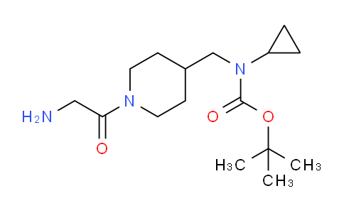 CAS No. 1353967-44-8, tert-Butyl ((1-(2-aminoacetyl)piperidin-4-yl)methyl)(cyclopropyl)carbamate