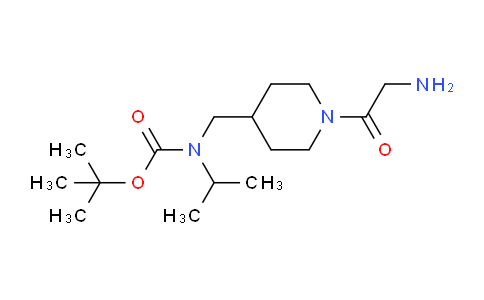 CAS No. 1353953-12-4, tert-Butyl ((1-(2-aminoacetyl)piperidin-4-yl)methyl)(isopropyl)carbamate