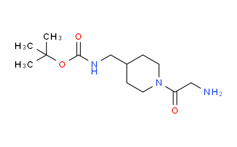 CAS No. 1353971-68-2, tert-Butyl ((1-(2-aminoacetyl)piperidin-4-yl)methyl)carbamate