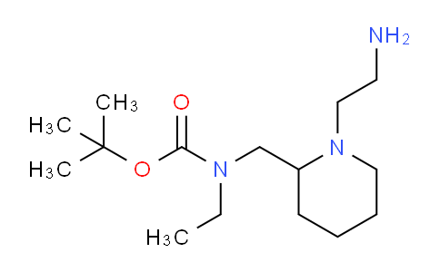 CAS No. 1353977-59-9, tert-Butyl ((1-(2-aminoethyl)piperidin-2-yl)methyl)(ethyl)carbamate