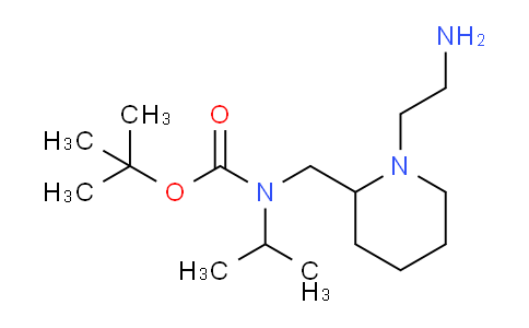 CAS No. 1353943-40-4, tert-Butyl ((1-(2-aminoethyl)piperidin-2-yl)methyl)(isopropyl)carbamate