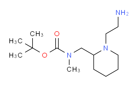 CAS No. 1353952-67-6, tert-Butyl ((1-(2-aminoethyl)piperidin-2-yl)methyl)(methyl)carbamate
