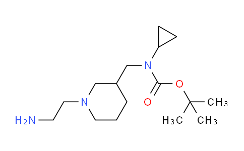 CAS No. 1353963-54-8, tert-Butyl ((1-(2-aminoethyl)piperidin-3-yl)methyl)(cyclopropyl)carbamate
