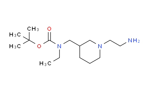 CAS No. 1353988-87-0, tert-Butyl ((1-(2-aminoethyl)piperidin-3-yl)methyl)(ethyl)carbamate