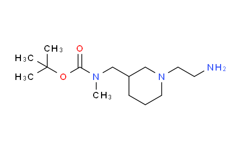 CAS No. 1353963-24-2, tert-Butyl ((1-(2-aminoethyl)piperidin-3-yl)methyl)(methyl)carbamate