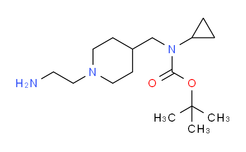 CAS No. 1353984-24-3, tert-Butyl ((1-(2-aminoethyl)piperidin-4-yl)methyl)(cyclopropyl)carbamate