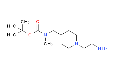 CAS No. 1353984-22-1, tert-Butyl ((1-(2-aminoethyl)piperidin-4-yl)methyl)(methyl)carbamate