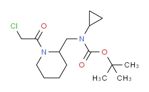 CAS No. 1353960-92-5, tert-Butyl ((1-(2-chloroacetyl)piperidin-2-yl)methyl)(cyclopropyl)carbamate